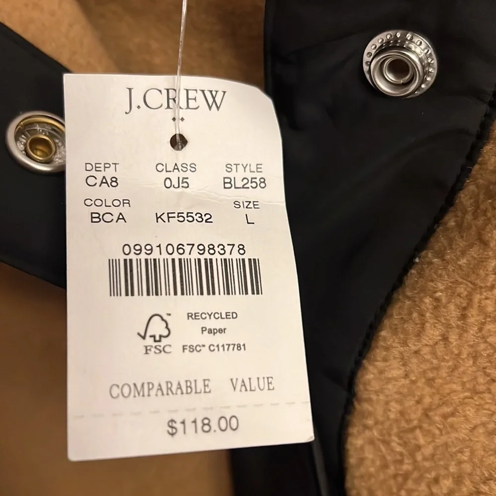 Quilted half zip Sherpa